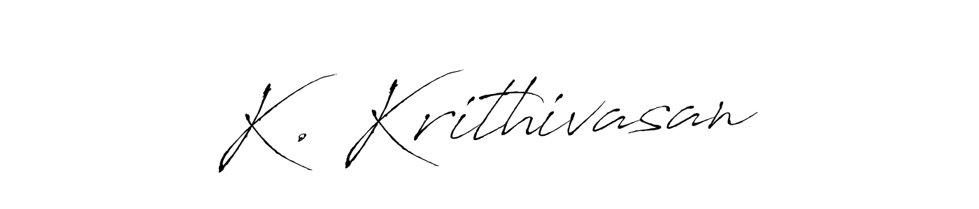 Create a beautiful signature design for name K. Krithivasan. With this signature (Antro_Vectra) fonts, you can make a handwritten signature for free. K. Krithivasan signature style 6 images and pictures png