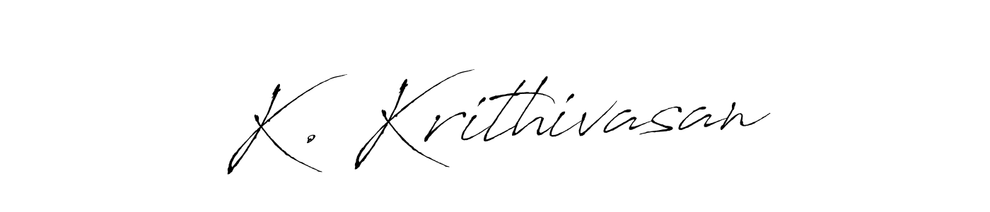 This is the best signature style for the K. Krithivasan name. Also you like these signature font (Antro_Vectra). Mix name signature. K. Krithivasan signature style 6 images and pictures png