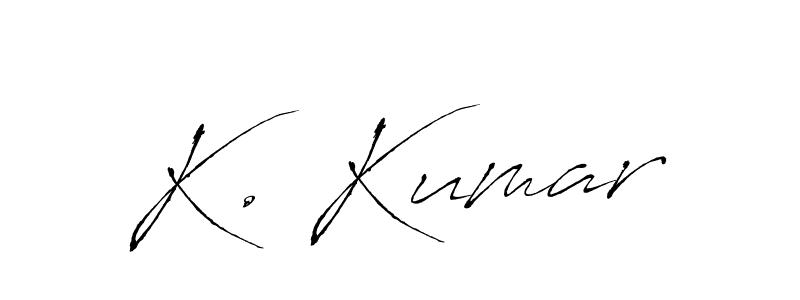 How to make K. Kumar signature? Antro_Vectra is a professional autograph style. Create handwritten signature for K. Kumar name. K. Kumar signature style 6 images and pictures png