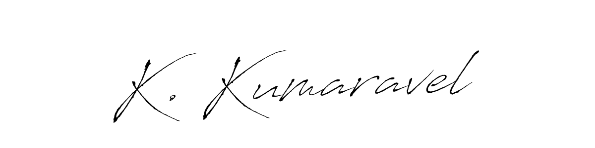 K. Kumaravel stylish signature style. Best Handwritten Sign (Antro_Vectra) for my name. Handwritten Signature Collection Ideas for my name K. Kumaravel. K. Kumaravel signature style 6 images and pictures png