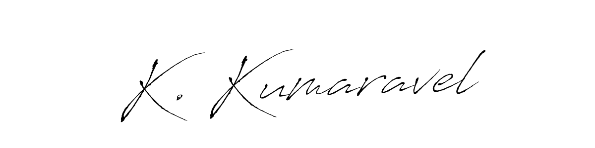 K. Kumaravel stylish signature style. Best Handwritten Sign (Antro_Vectra) for my name. Handwritten Signature Collection Ideas for my name K. Kumaravel. K. Kumaravel signature style 6 images and pictures png