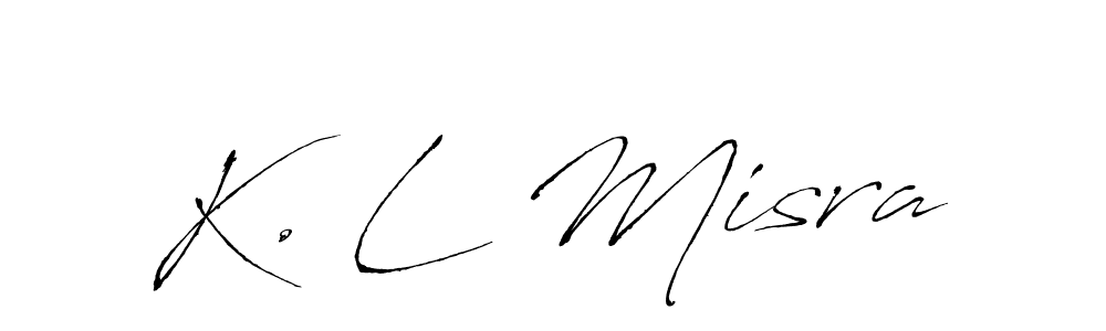 You should practise on your own different ways (Antro_Vectra) to write your name (K. L Misra) in signature. don't let someone else do it for you. K. L Misra signature style 6 images and pictures png