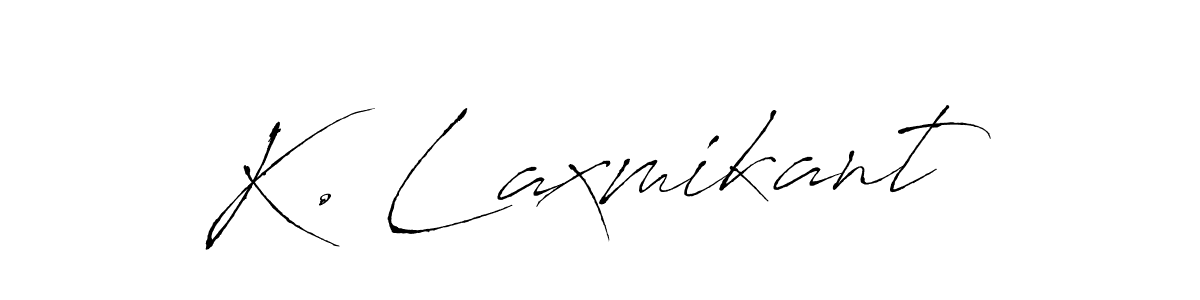 Also we have K. Laxmikant name is the best signature style. Create professional handwritten signature collection using Antro_Vectra autograph style. K. Laxmikant signature style 6 images and pictures png