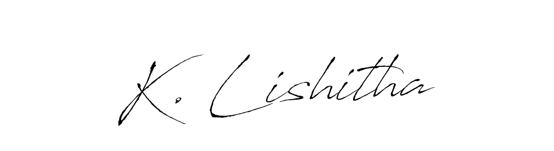 Also You can easily find your signature by using the search form. We will create K. Lishitha name handwritten signature images for you free of cost using Antro_Vectra sign style. K. Lishitha signature style 6 images and pictures png