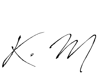 Antro_Vectra is a professional signature style that is perfect for those who want to add a touch of class to their signature. It is also a great choice for those who want to make their signature more unique. Get K. M name to fancy signature for free. K. M signature style 6 images and pictures png