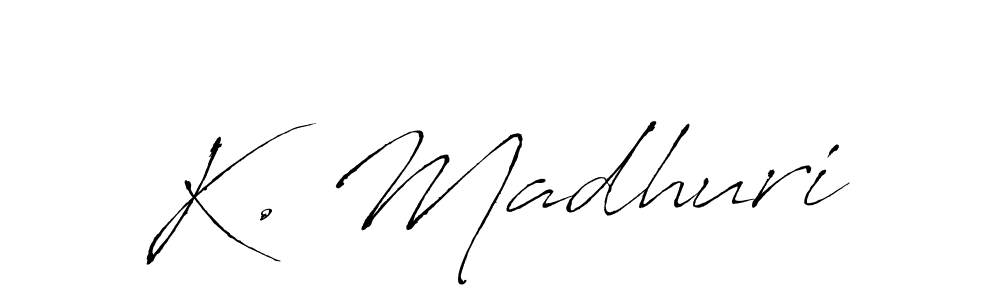 You can use this online signature creator to create a handwritten signature for the name K. Madhuri. This is the best online autograph maker. K. Madhuri signature style 6 images and pictures png