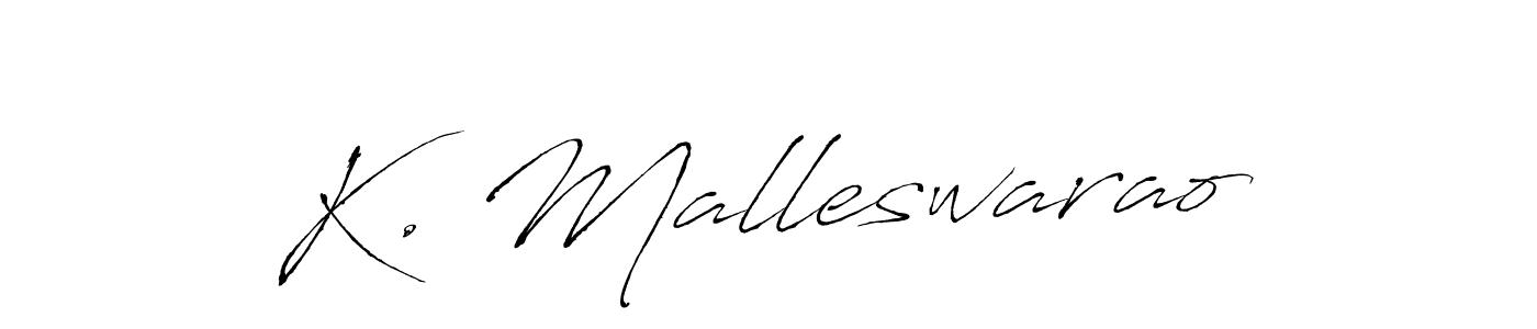 Design your own signature with our free online signature maker. With this signature software, you can create a handwritten (Antro_Vectra) signature for name K. Malleswarao. K. Malleswarao signature style 6 images and pictures png