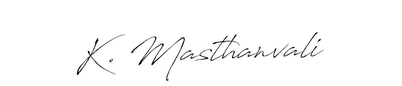 This is the best signature style for the K. Masthanvali name. Also you like these signature font (Antro_Vectra). Mix name signature. K. Masthanvali signature style 6 images and pictures png