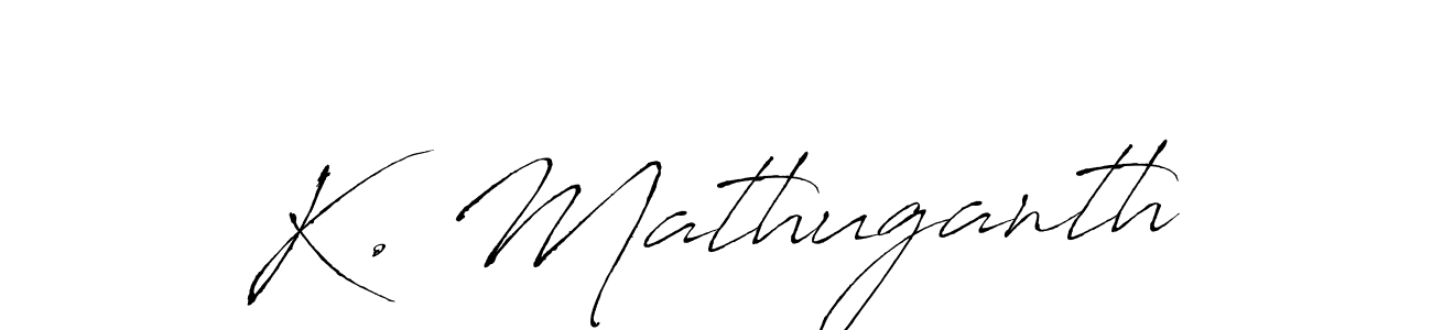 Use a signature maker to create a handwritten signature online. With this signature software, you can design (Antro_Vectra) your own signature for name K. Mathuganth. K. Mathuganth signature style 6 images and pictures png