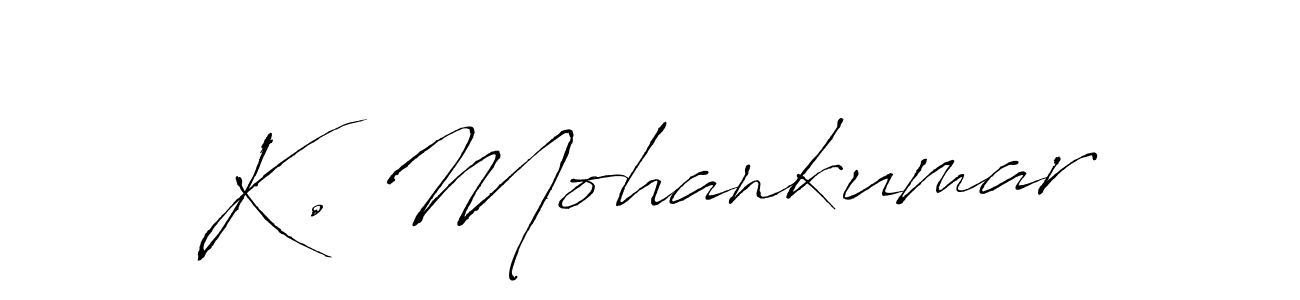 Antro_Vectra is a professional signature style that is perfect for those who want to add a touch of class to their signature. It is also a great choice for those who want to make their signature more unique. Get K. Mohankumar name to fancy signature for free. K. Mohankumar signature style 6 images and pictures png