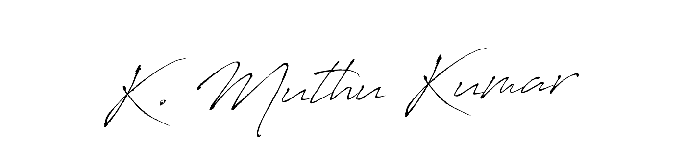 if you are searching for the best signature style for your name K. Muthu Kumar. so please give up your signature search. here we have designed multiple signature styles  using Antro_Vectra. K. Muthu Kumar signature style 6 images and pictures png