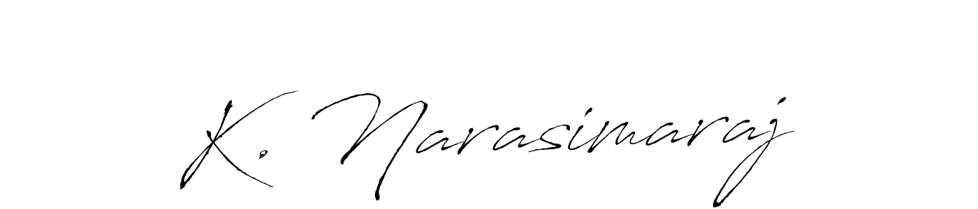 Use a signature maker to create a handwritten signature online. With this signature software, you can design (Antro_Vectra) your own signature for name K. Narasimaraj. K. Narasimaraj signature style 6 images and pictures png