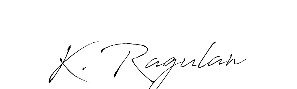 How to Draw K. Ragulan signature style? Antro_Vectra is a latest design signature styles for name K. Ragulan. K. Ragulan signature style 6 images and pictures png