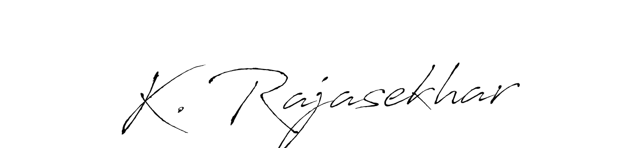 Also we have K. Rajasekhar name is the best signature style. Create professional handwritten signature collection using Antro_Vectra autograph style. K. Rajasekhar signature style 6 images and pictures png