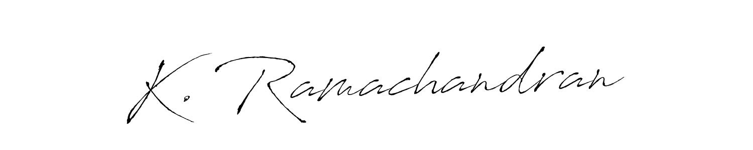 You should practise on your own different ways (Antro_Vectra) to write your name (K. Ramachandran) in signature. don't let someone else do it for you. K. Ramachandran signature style 6 images and pictures png