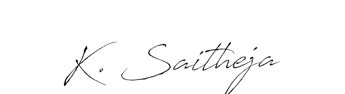 Make a beautiful signature design for name K. Saitheja. Use this online signature maker to create a handwritten signature for free. K. Saitheja signature style 6 images and pictures png