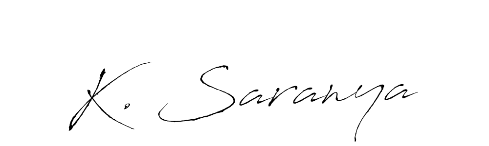 Best and Professional Signature Style for K. Saranya. Antro_Vectra Best Signature Style Collection. K. Saranya signature style 6 images and pictures png
