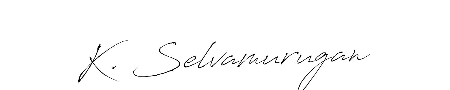 Create a beautiful signature design for name K. Selvamurugan. With this signature (Antro_Vectra) fonts, you can make a handwritten signature for free. K. Selvamurugan signature style 6 images and pictures png