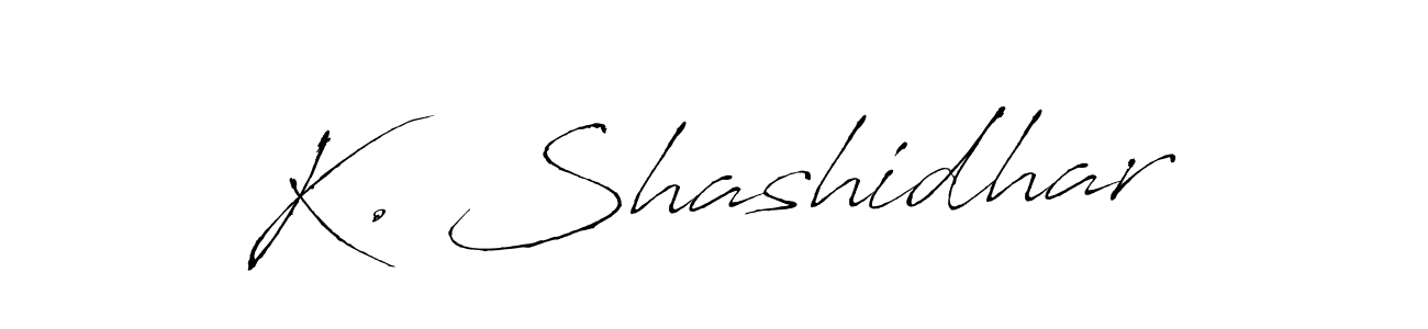 if you are searching for the best signature style for your name K. Shashidhar. so please give up your signature search. here we have designed multiple signature styles  using Antro_Vectra. K. Shashidhar signature style 6 images and pictures png