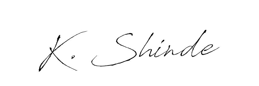 Also we have K. Shinde name is the best signature style. Create professional handwritten signature collection using Antro_Vectra autograph style. K. Shinde signature style 6 images and pictures png