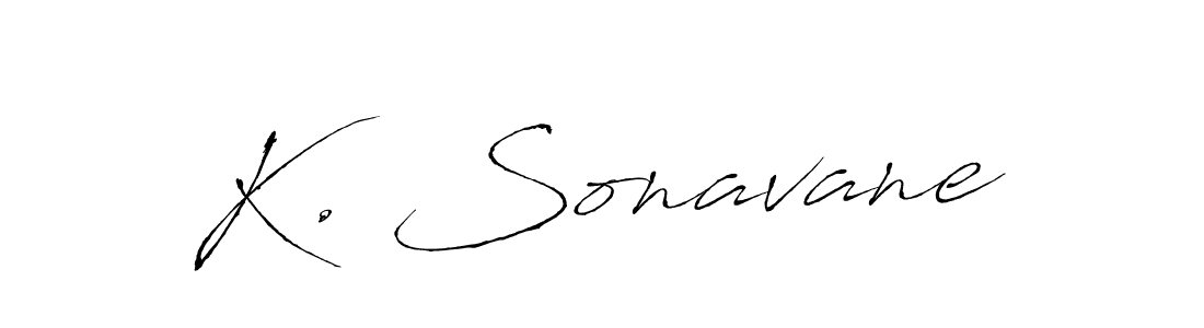 How to make K. Sonavane signature? Antro_Vectra is a professional autograph style. Create handwritten signature for K. Sonavane name. K. Sonavane signature style 6 images and pictures png