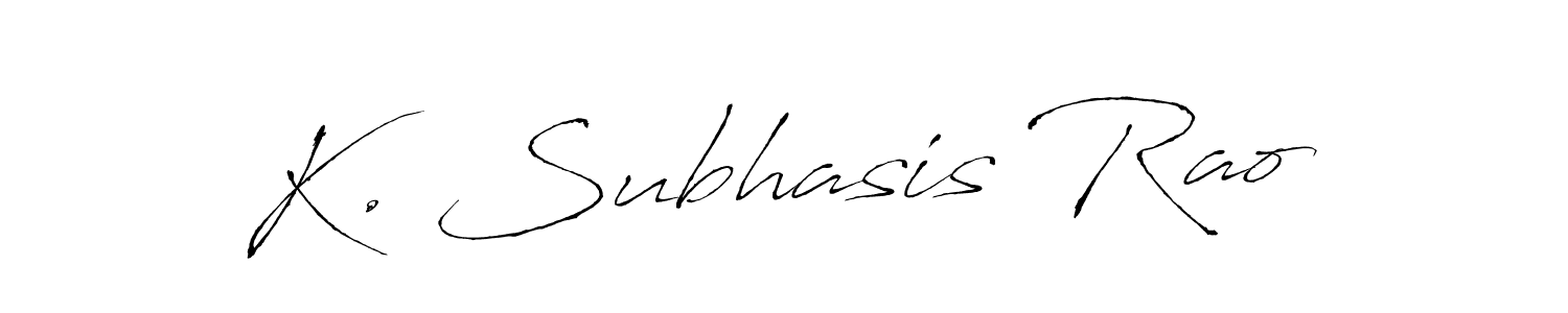 How to make K. Subhasis Rao name signature. Use Antro_Vectra style for creating short signs online. This is the latest handwritten sign. K. Subhasis Rao signature style 6 images and pictures png