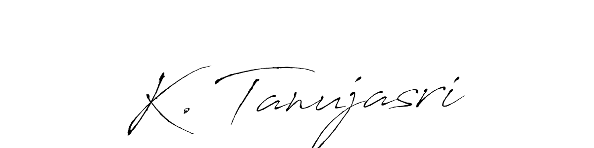 Also we have K. Tanujasri name is the best signature style. Create professional handwritten signature collection using Antro_Vectra autograph style. K. Tanujasri signature style 6 images and pictures png