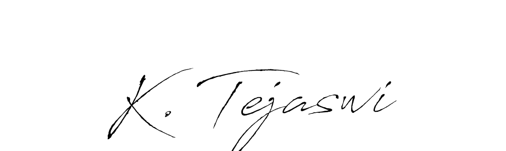 Design your own signature with our free online signature maker. With this signature software, you can create a handwritten (Antro_Vectra) signature for name K. Tejaswi. K. Tejaswi signature style 6 images and pictures png