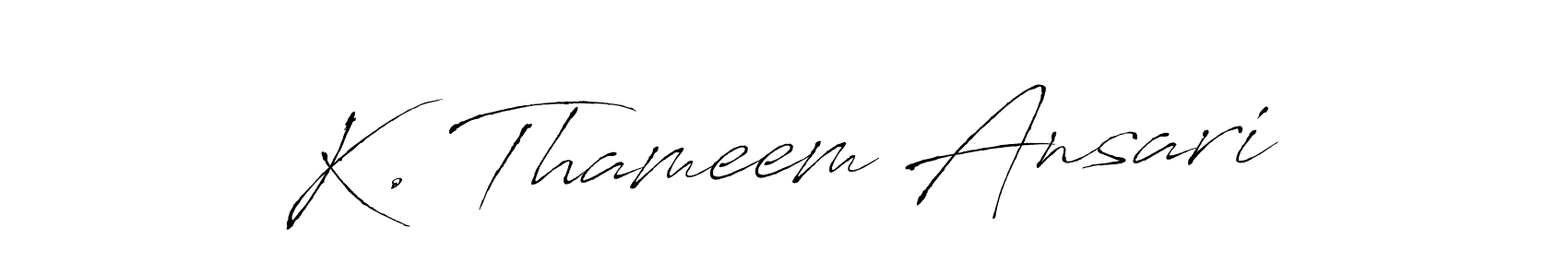 How to Draw K. Thameem Ansari signature style? Antro_Vectra is a latest design signature styles for name K. Thameem Ansari. K. Thameem Ansari signature style 6 images and pictures png