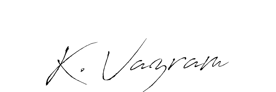 Best and Professional Signature Style for K. Vazram. Antro_Vectra Best Signature Style Collection. K. Vazram signature style 6 images and pictures png