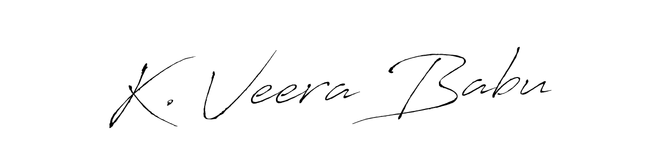 Also we have K. Veera Babu name is the best signature style. Create professional handwritten signature collection using Antro_Vectra autograph style. K. Veera Babu signature style 6 images and pictures png