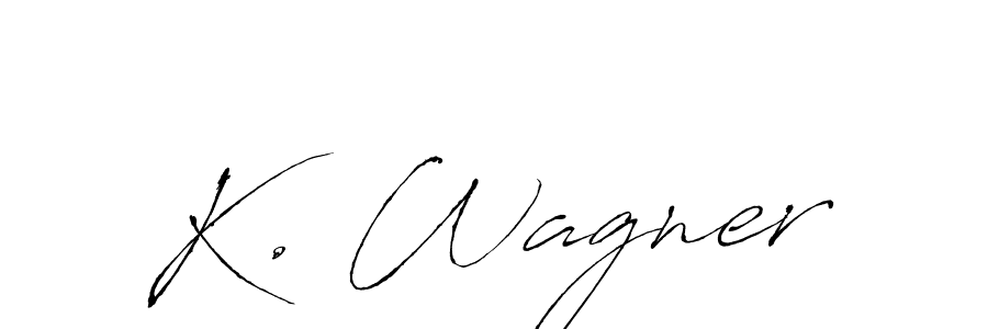 How to Draw K. Wagner signature style? Antro_Vectra is a latest design signature styles for name K. Wagner. K. Wagner signature style 6 images and pictures png