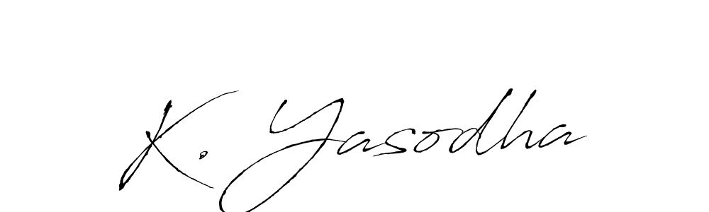 if you are searching for the best signature style for your name K. Yasodha. so please give up your signature search. here we have designed multiple signature styles  using Antro_Vectra. K. Yasodha signature style 6 images and pictures png