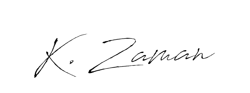 Once you've used our free online signature maker to create your best signature Antro_Vectra style, it's time to enjoy all of the benefits that K. Zaman name signing documents. K. Zaman signature style 6 images and pictures png