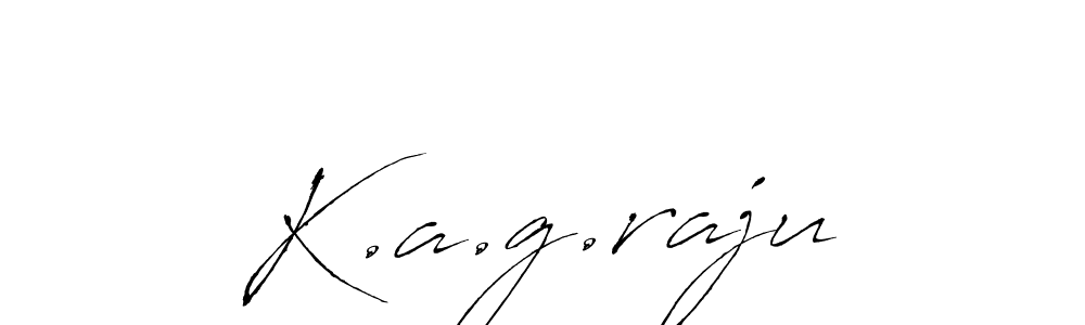 Create a beautiful signature design for name K.a.g.raju. With this signature (Antro_Vectra) fonts, you can make a handwritten signature for free. K.a.g.raju signature style 6 images and pictures png