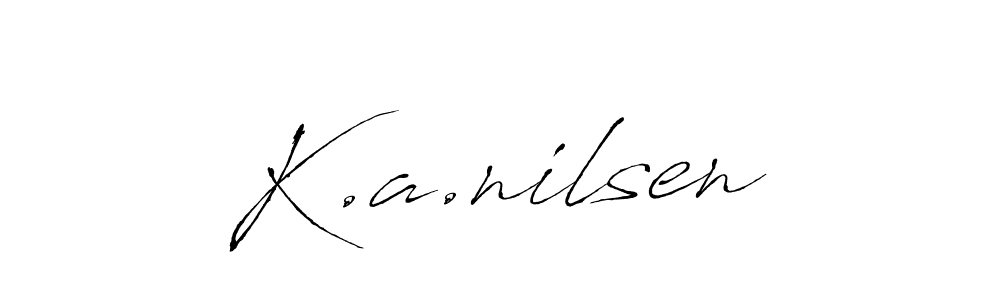Make a short K.a.nilsen signature style. Manage your documents anywhere anytime using Antro_Vectra. Create and add eSignatures, submit forms, share and send files easily. K.a.nilsen signature style 6 images and pictures png