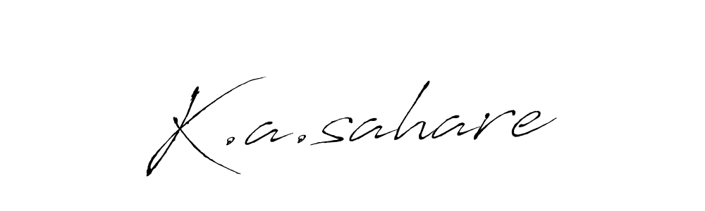 Make a short K.a.sahare signature style. Manage your documents anywhere anytime using Antro_Vectra. Create and add eSignatures, submit forms, share and send files easily. K.a.sahare signature style 6 images and pictures png