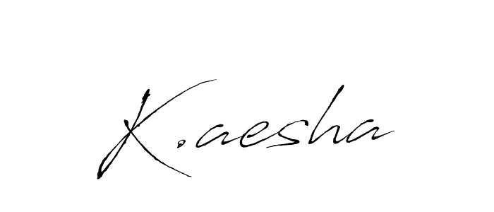 How to Draw K.aesha signature style? Antro_Vectra is a latest design signature styles for name K.aesha. K.aesha signature style 6 images and pictures png