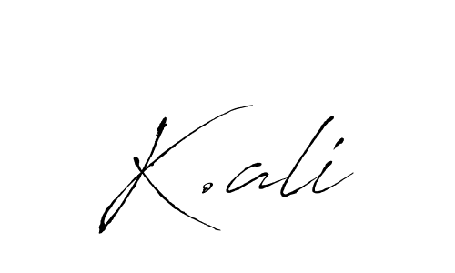 The best way (Antro_Vectra) to make a short signature is to pick only two or three words in your name. The name K.ali include a total of six letters. For converting this name. K.ali signature style 6 images and pictures png