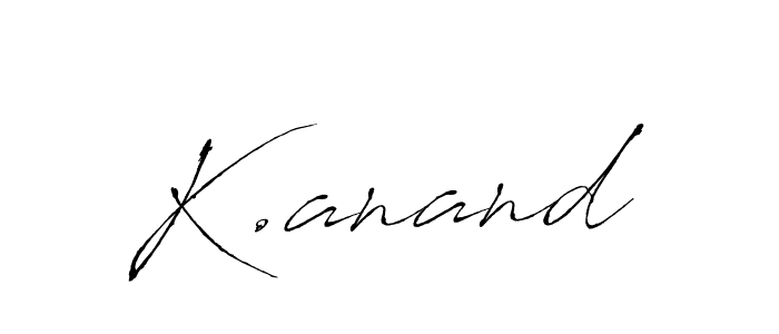 Also we have K.anand name is the best signature style. Create professional handwritten signature collection using Antro_Vectra autograph style. K.anand signature style 6 images and pictures png