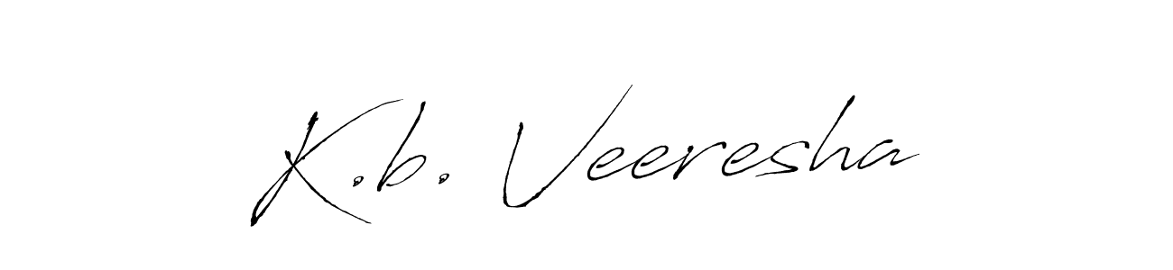 You should practise on your own different ways (Antro_Vectra) to write your name (K.b. Veeresha) in signature. don't let someone else do it for you. K.b. Veeresha signature style 6 images and pictures png