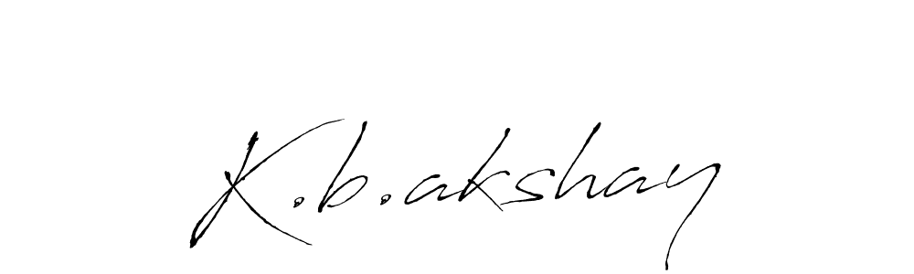 You should practise on your own different ways (Antro_Vectra) to write your name (K.b.akshay) in signature. don't let someone else do it for you. K.b.akshay signature style 6 images and pictures png