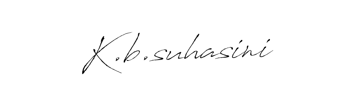 if you are searching for the best signature style for your name K.b.suhasini. so please give up your signature search. here we have designed multiple signature styles  using Antro_Vectra. K.b.suhasini signature style 6 images and pictures png