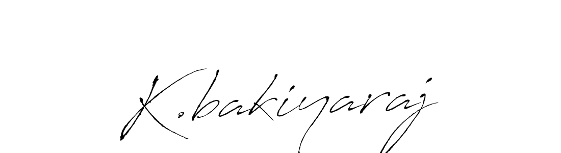 Create a beautiful signature design for name K.bakiyaraj. With this signature (Antro_Vectra) fonts, you can make a handwritten signature for free. K.bakiyaraj signature style 6 images and pictures png