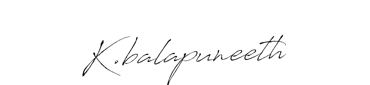 How to make K.balapuneeth signature? Antro_Vectra is a professional autograph style. Create handwritten signature for K.balapuneeth name. K.balapuneeth signature style 6 images and pictures png