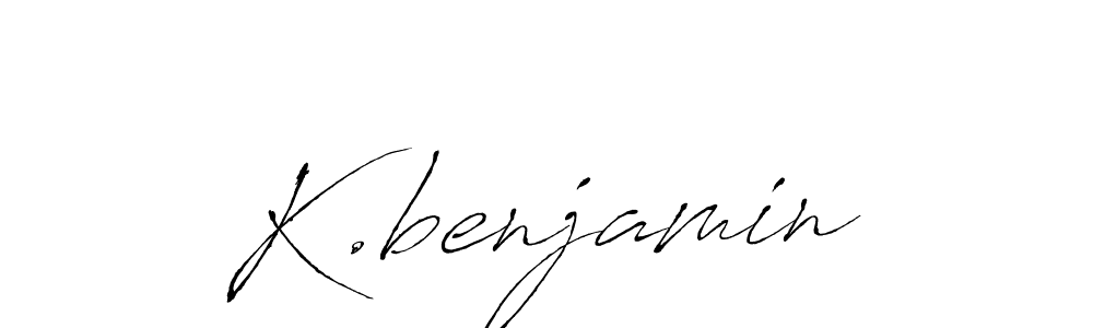 Make a beautiful signature design for name K.benjamin. With this signature (Antro_Vectra) style, you can create a handwritten signature for free. K.benjamin signature style 6 images and pictures png