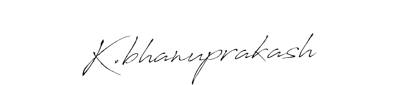 Antro_Vectra is a professional signature style that is perfect for those who want to add a touch of class to their signature. It is also a great choice for those who want to make their signature more unique. Get K.bhanuprakash name to fancy signature for free. K.bhanuprakash signature style 6 images and pictures png