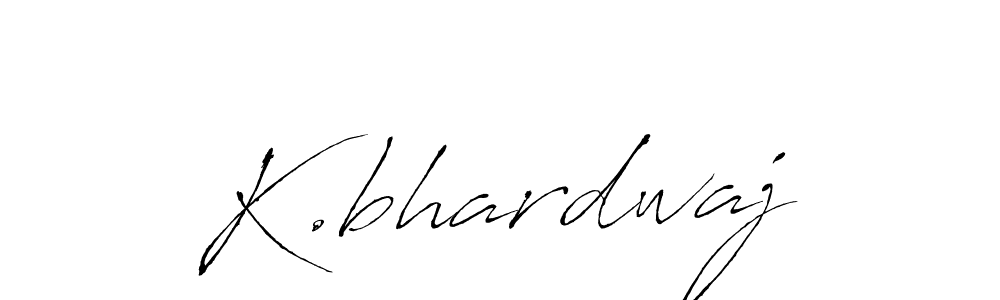 Create a beautiful signature design for name K.bhardwaj. With this signature (Antro_Vectra) fonts, you can make a handwritten signature for free. K.bhardwaj signature style 6 images and pictures png