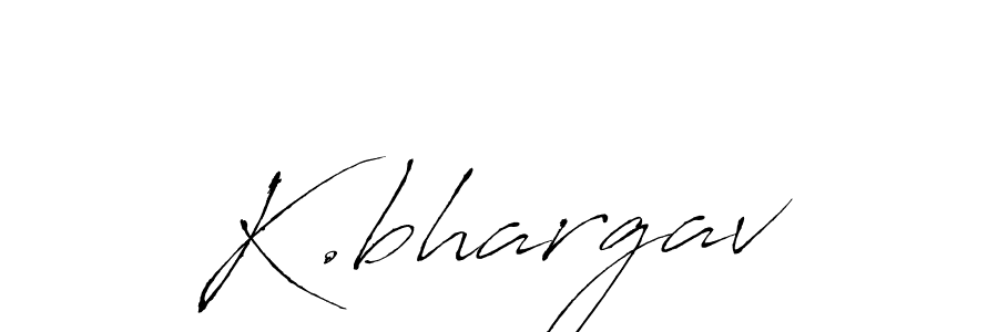 Design your own signature with our free online signature maker. With this signature software, you can create a handwritten (Antro_Vectra) signature for name K.bhargav. K.bhargav signature style 6 images and pictures png