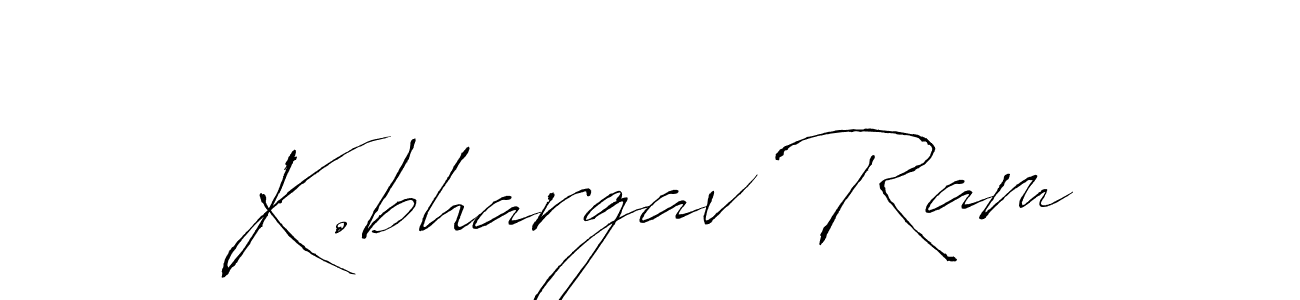 Make a beautiful signature design for name K.bhargav Ram. With this signature (Antro_Vectra) style, you can create a handwritten signature for free. K.bhargav Ram signature style 6 images and pictures png